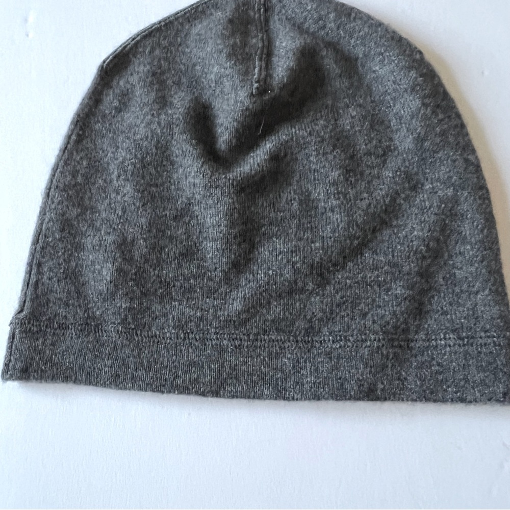 NORDSTROM MENS WOOL AND CASHMERE BEANIE CHARCOAL GRAY OS NWT
